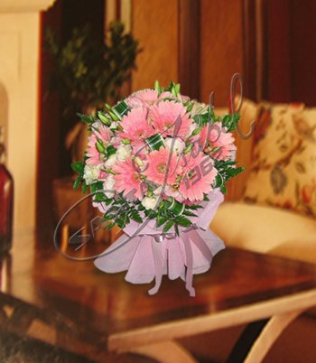 Gerberas y lisianthus